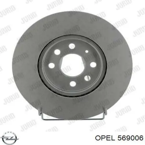 Передние тормозные диски 569006 Opel