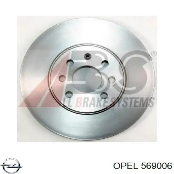 Тормоз дисковый передний Opel 569006 цена, от 39.75 USD