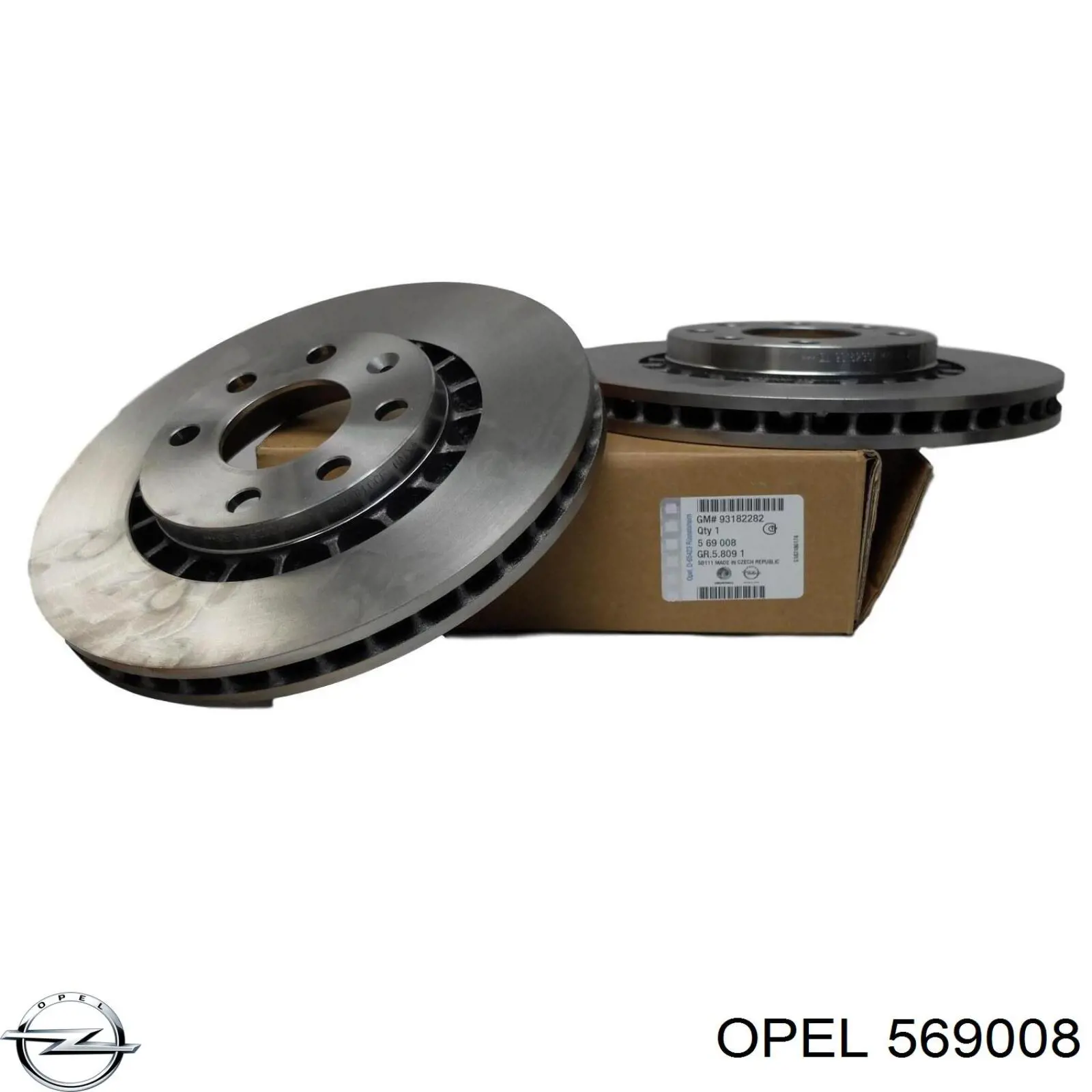 569008 Opel диск тормозной передний