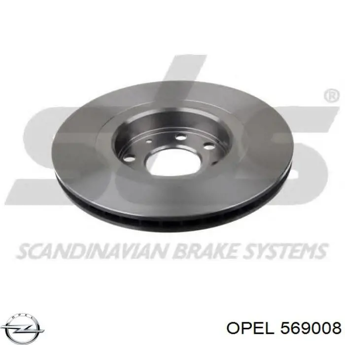 Купить 569008 Opel Ротор тормозной