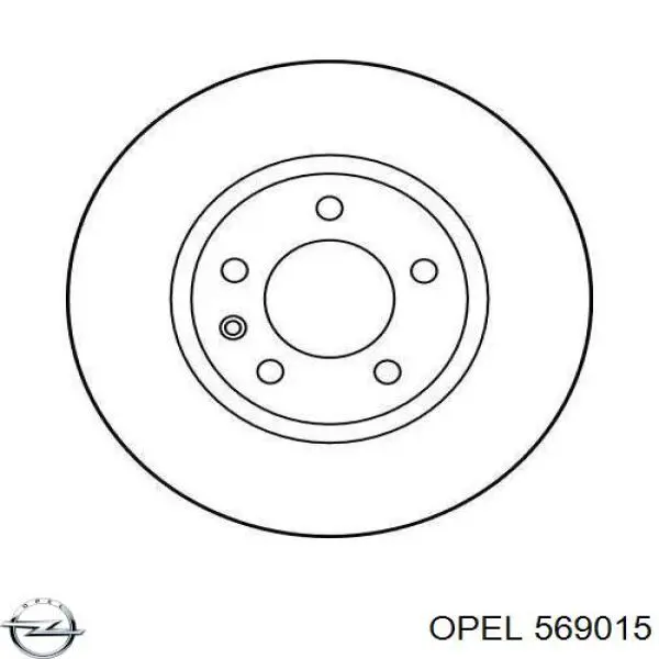 Купить 569015 Opel Ротор тормозной