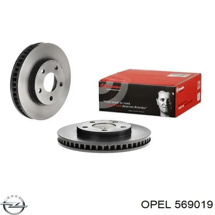 Тормоз дисковый передний Opel 569019 цена, от 33.96 USD