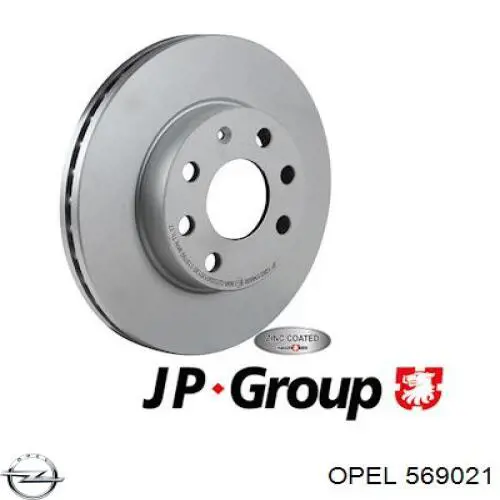 Тормоз дисковый передний Opel 569021 цена, от 28.95 USD