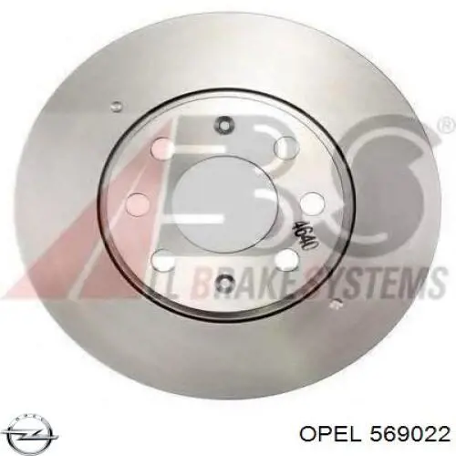 569022 Opel диск тормозной передний