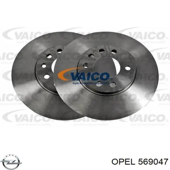 569047 Opel Диск тормозной передний
