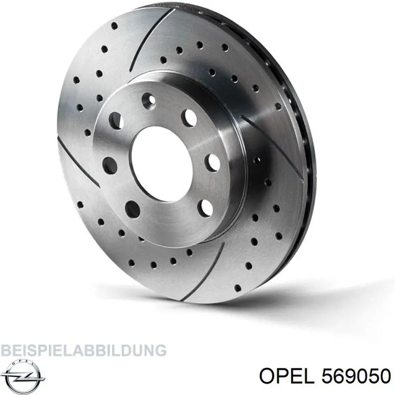 Передний тормозной диск Opel 569050