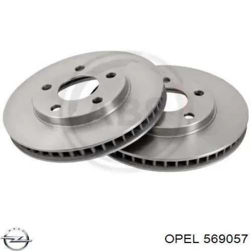569057 Opel Диск тормозной передний