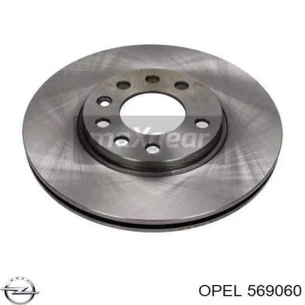 Тормоз дисковый передний Opel 569060 цена, от 34.85 USD