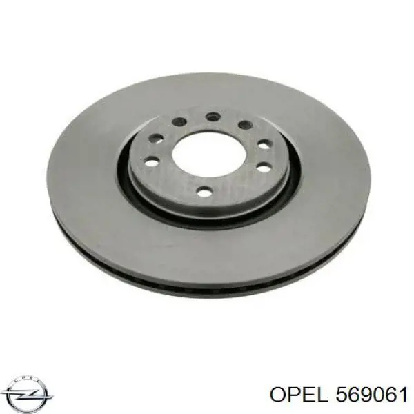 569061 Opel диск тормозной передний
