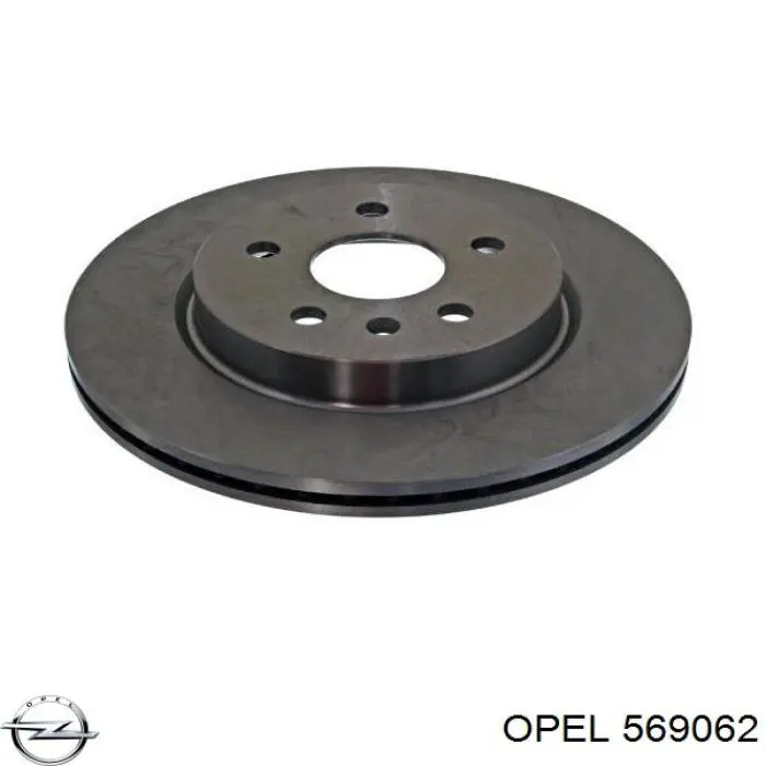 569062 Opel диск тормозной задний