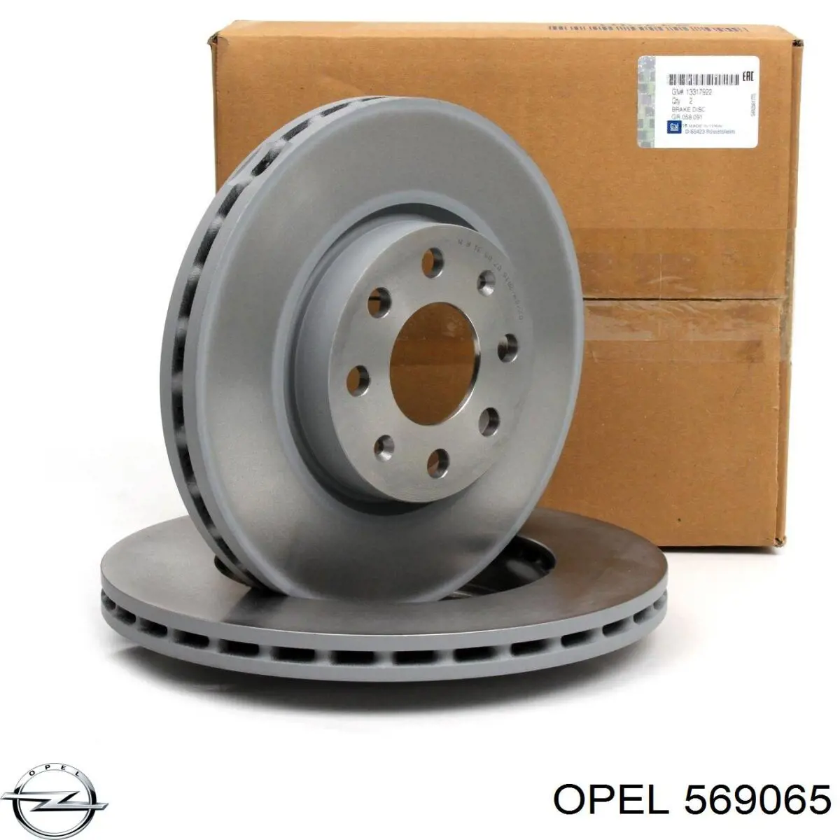 569065 Opel диск тормозной передний