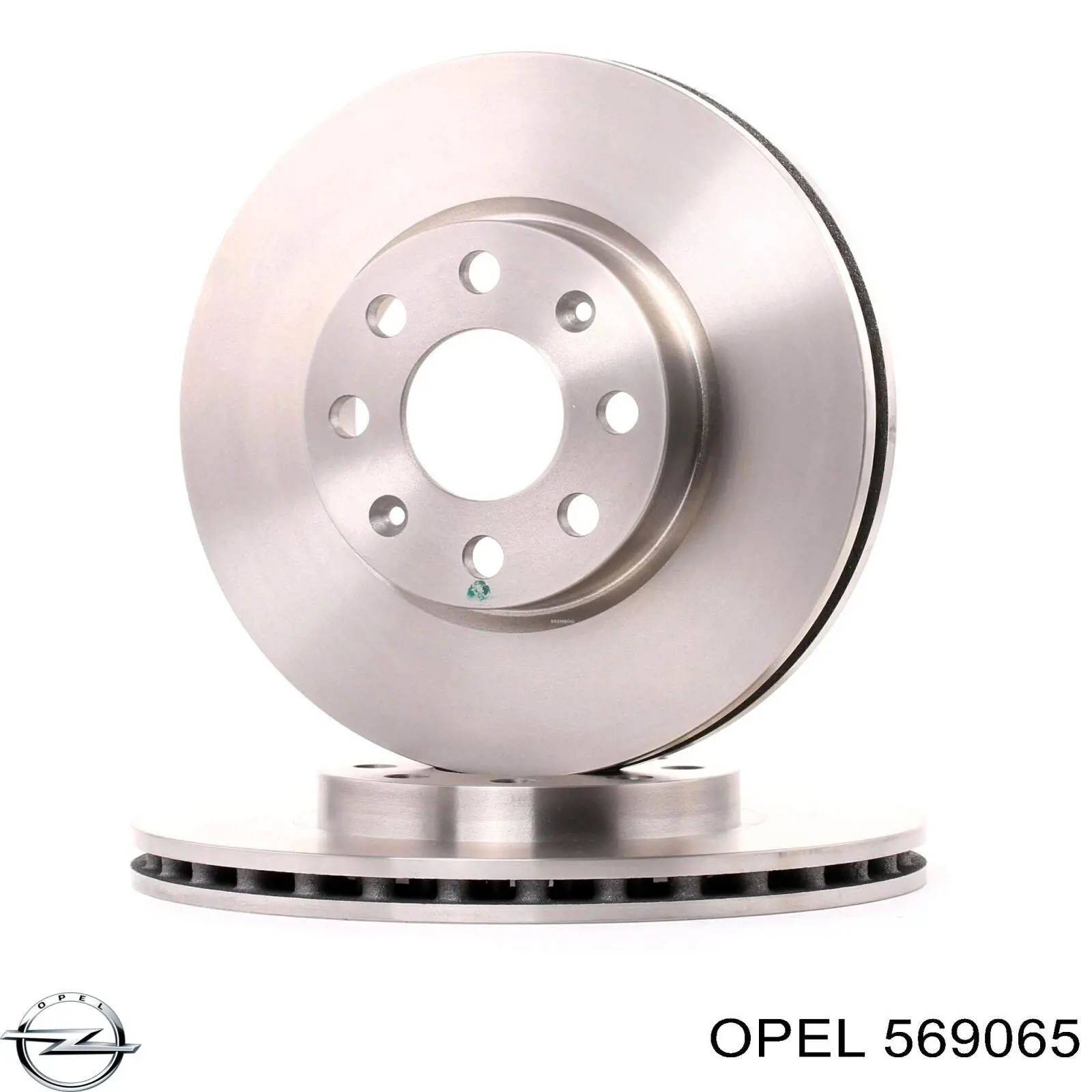 Передние тормозные диски 569065 Opel
