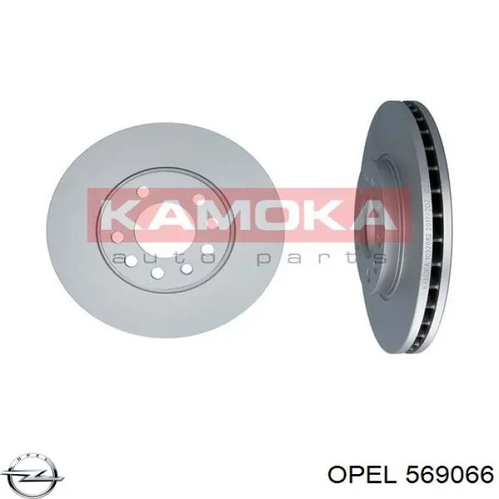 Передний тормозной диск Opel 569066