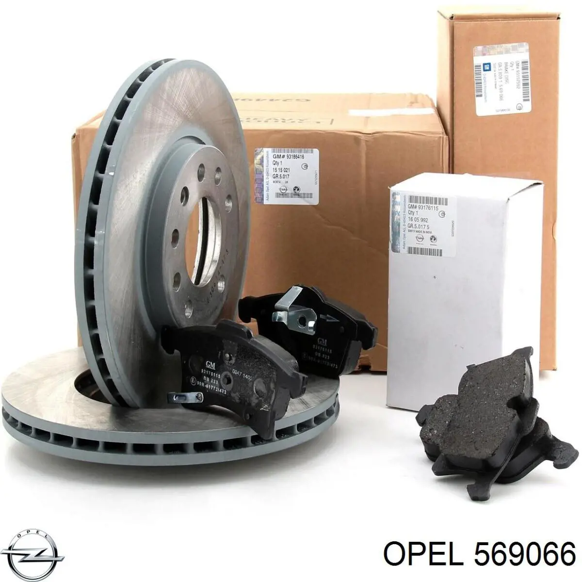 569066 Opel диск тормозной передний
