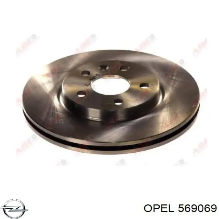 569069 Opel диск тормозной передний