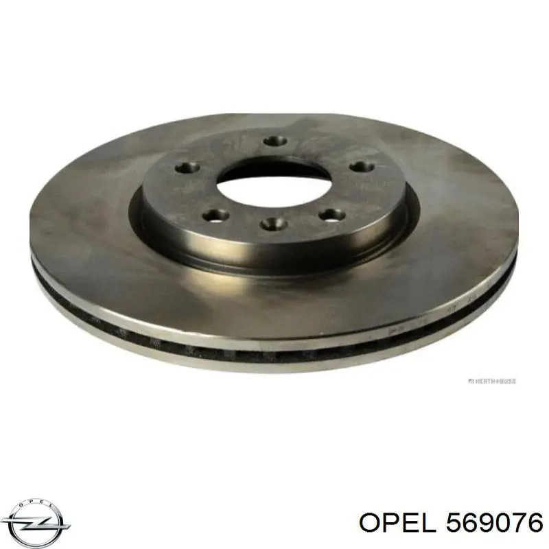 569076 Opel диск тормозной передний
