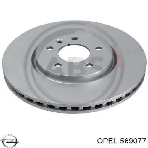 569077 Opel диск тормозной передний