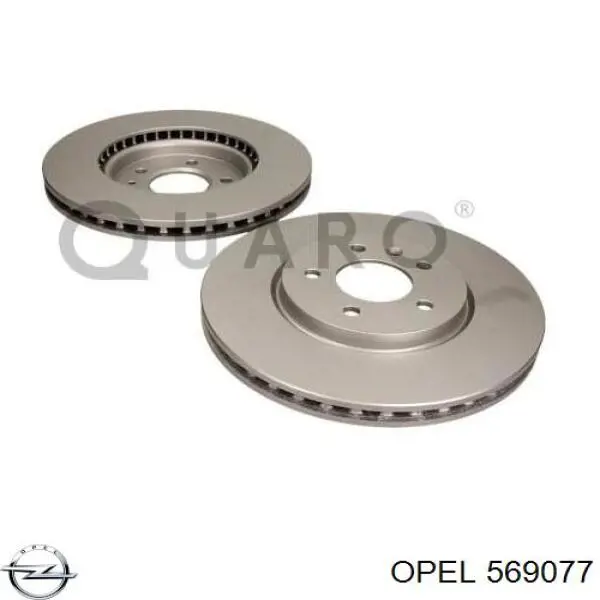 Тормоз дисковый передний Opel 569077 цена, от 52.20 USD