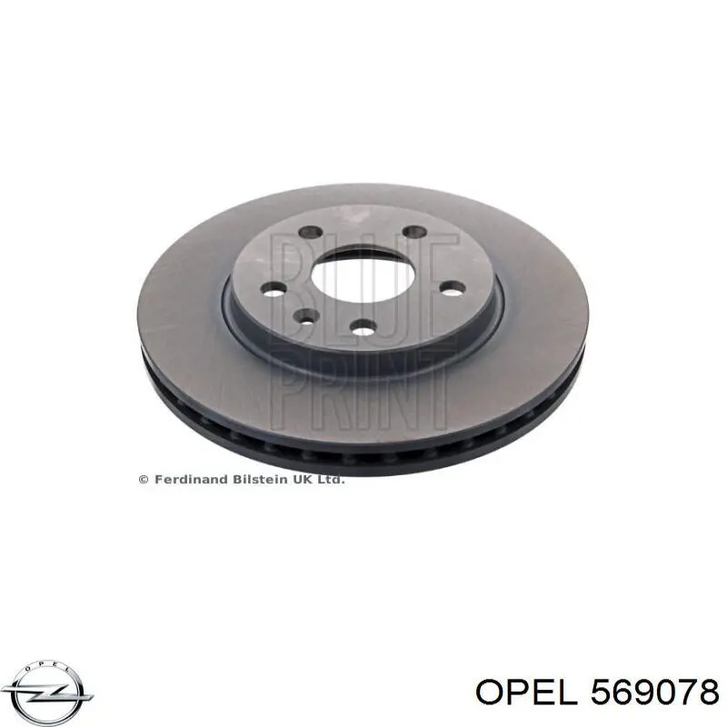 Тормоз дисковый передний Opel 569078 цена, от 73.41 USD