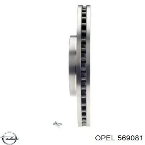 Передний тормозной диск Opel 569081