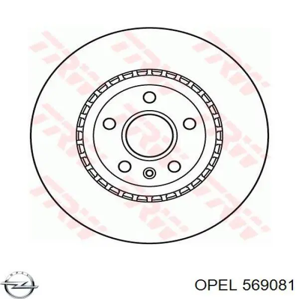 569081 Opel Диск тормозной передний