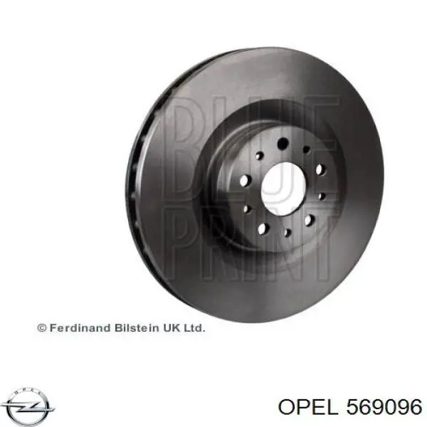 Тормоз дисковый передний Opel 569096 цена, от 63.96 USD