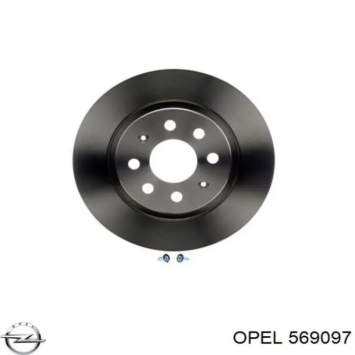 Тормозные диски 569097 Opel