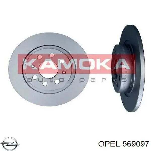 Купить 569097 Opel Диск тормозной задний