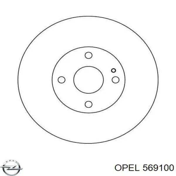Задний дисковый тормоз Opel 569100