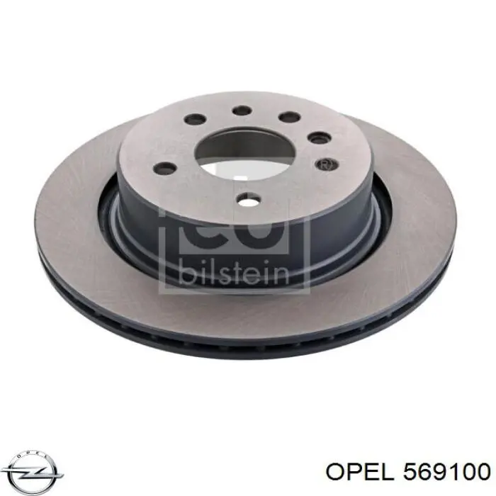 Задний тормозной диск Opel 569100 цена, от 36.38 USD