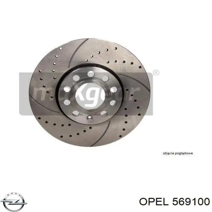 Купить 569100 Opel Диск тормозной задний
