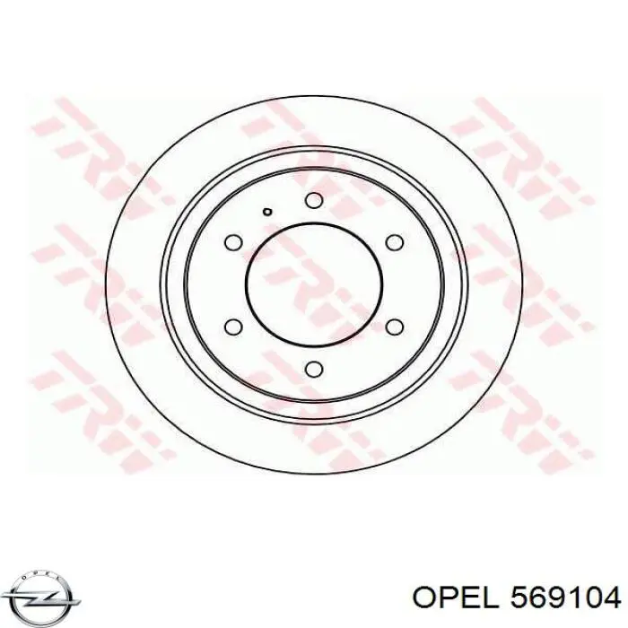 Задний тормозной диск Opel 569104 цена, от 40.98 USD
