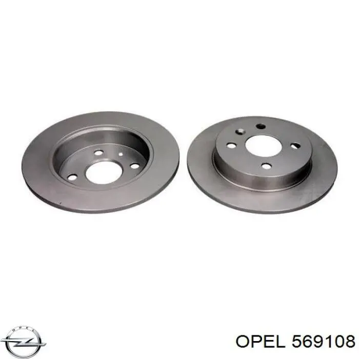 Тормозные диски 569108 Opel