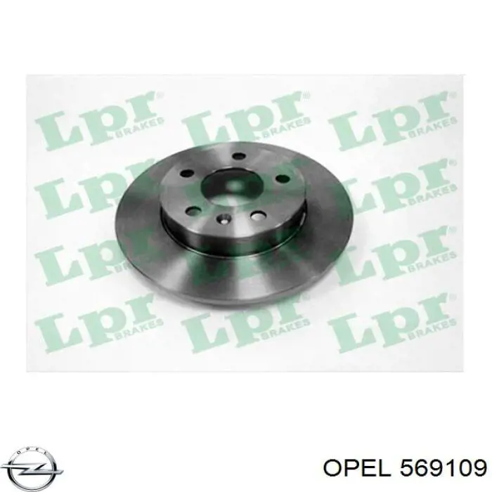 Задний дисковый тормоз Opel 569109