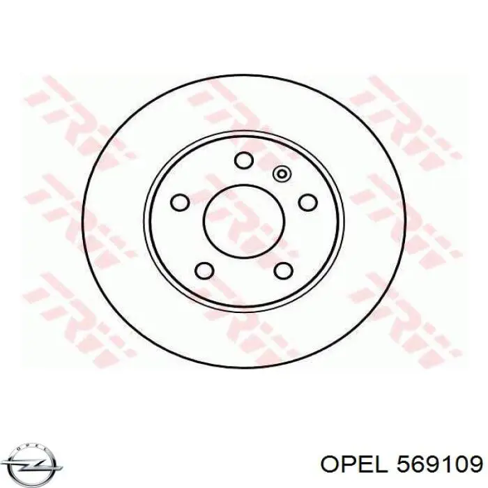 Купить 569109 Opel Диск тормозной задний