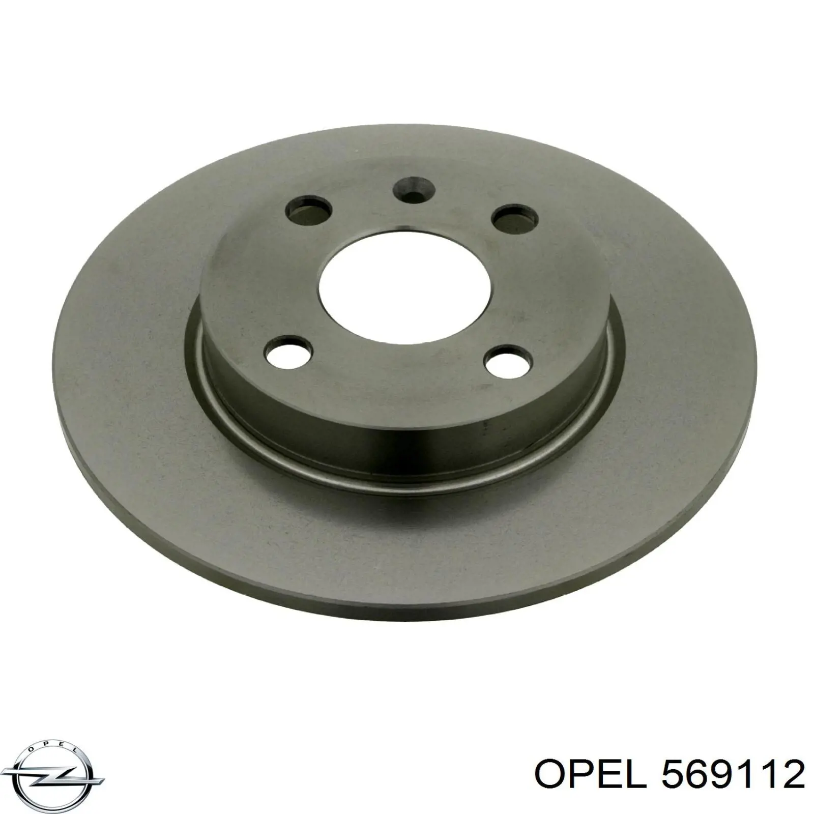 569112 Opel диск тормозной задний