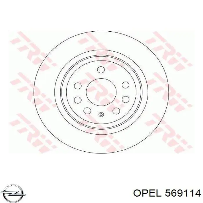Задний тормозной диск Opel 569114 цена, от 38.84 USD