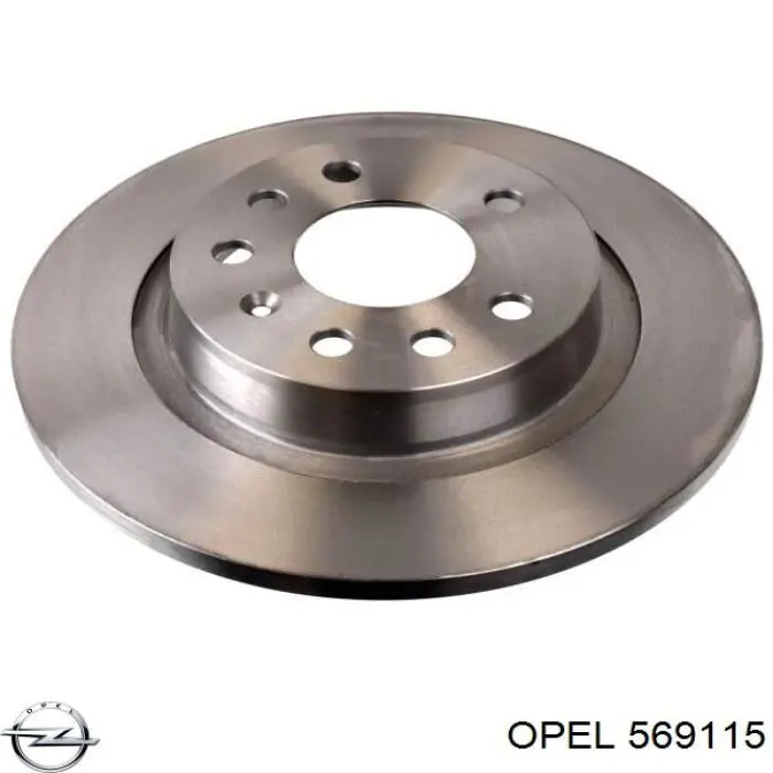 569115 Opel диск тормозной задний