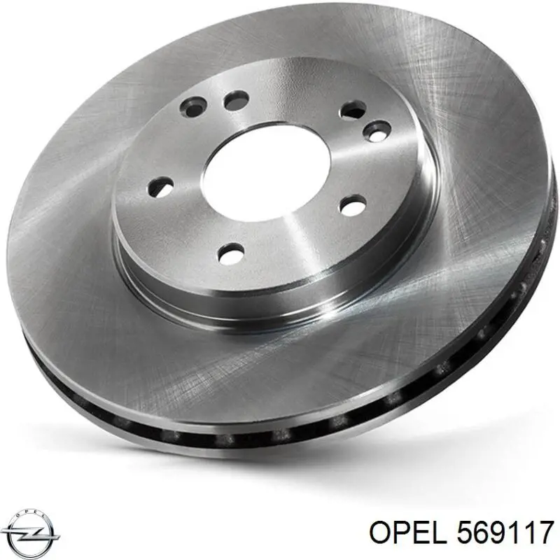 Купить 569117 Opel Диск тормозной задний