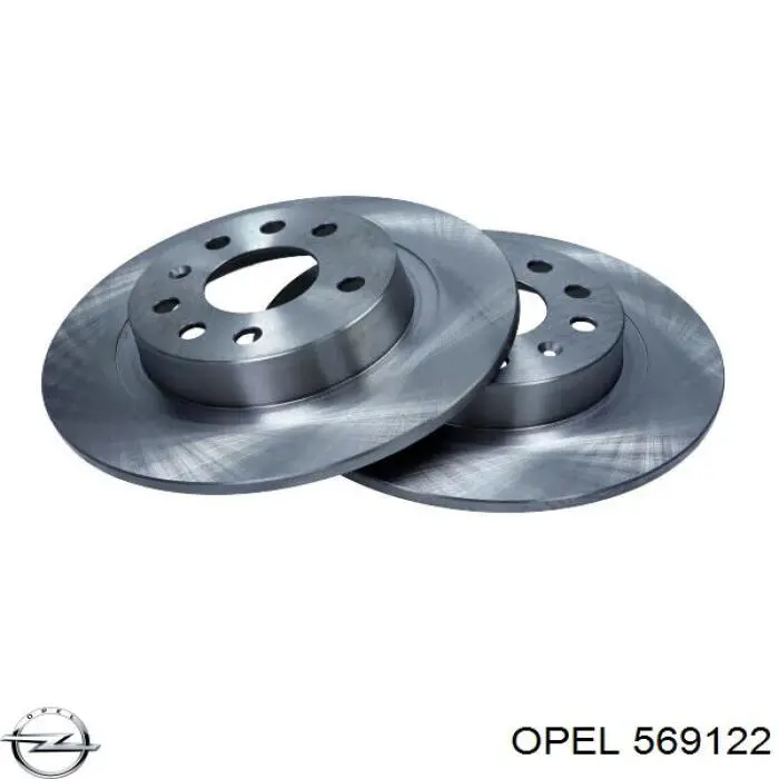 Тормозные диски 569122 Opel