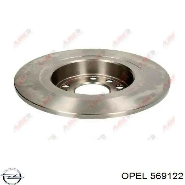 Задний тормозной диск Opel 569122 цена, от 22.60 USD