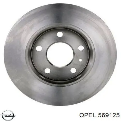 Купить 569125 Opel Диск тормозной задний