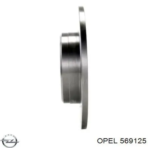 Задний дисковый тормоз Opel 569125