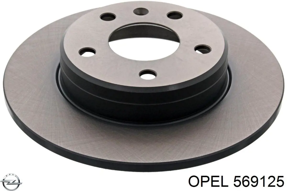 569125 Opel диск тормозной задний