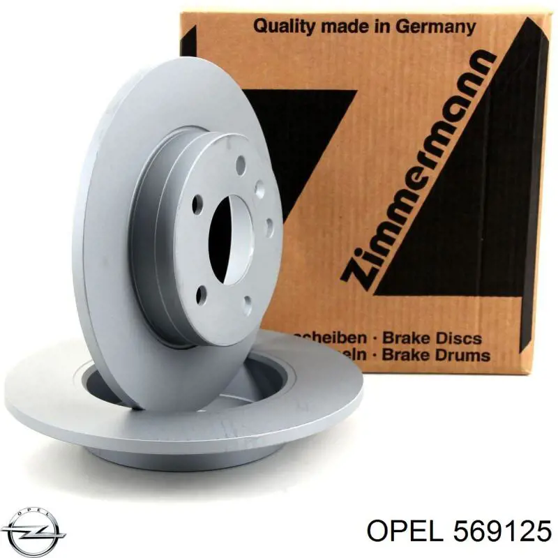 Задний тормозной диск Opel 569125 цена, от 26.88 USD