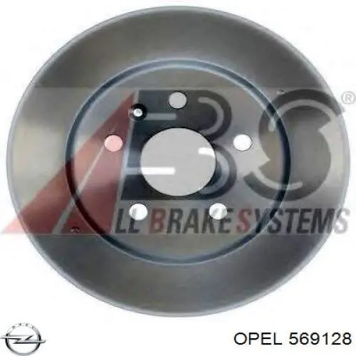 Тормозные диски 569128 Opel