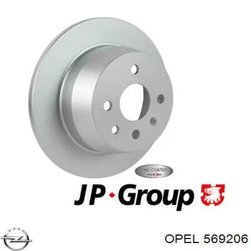 Задний тормозной диск Opel 569206 цена, от 24.84 USD