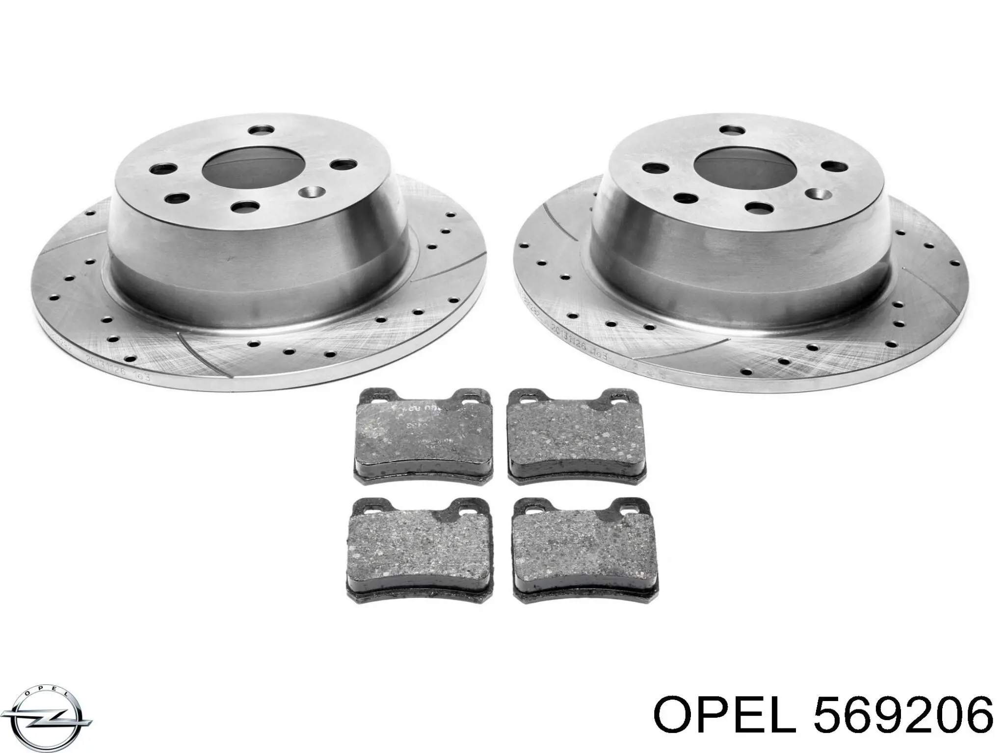 Задний дисковый тормоз Opel 569206