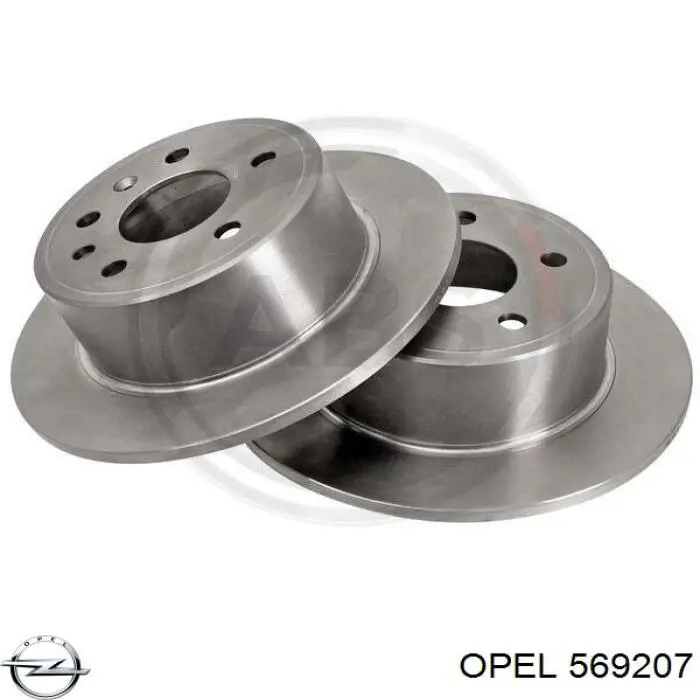 Задний тормозной диск Opel 569207 цена, от 24.73 USD