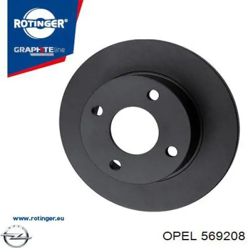 Задний тормозной диск Opel 569208 цена, от 35.78 USD